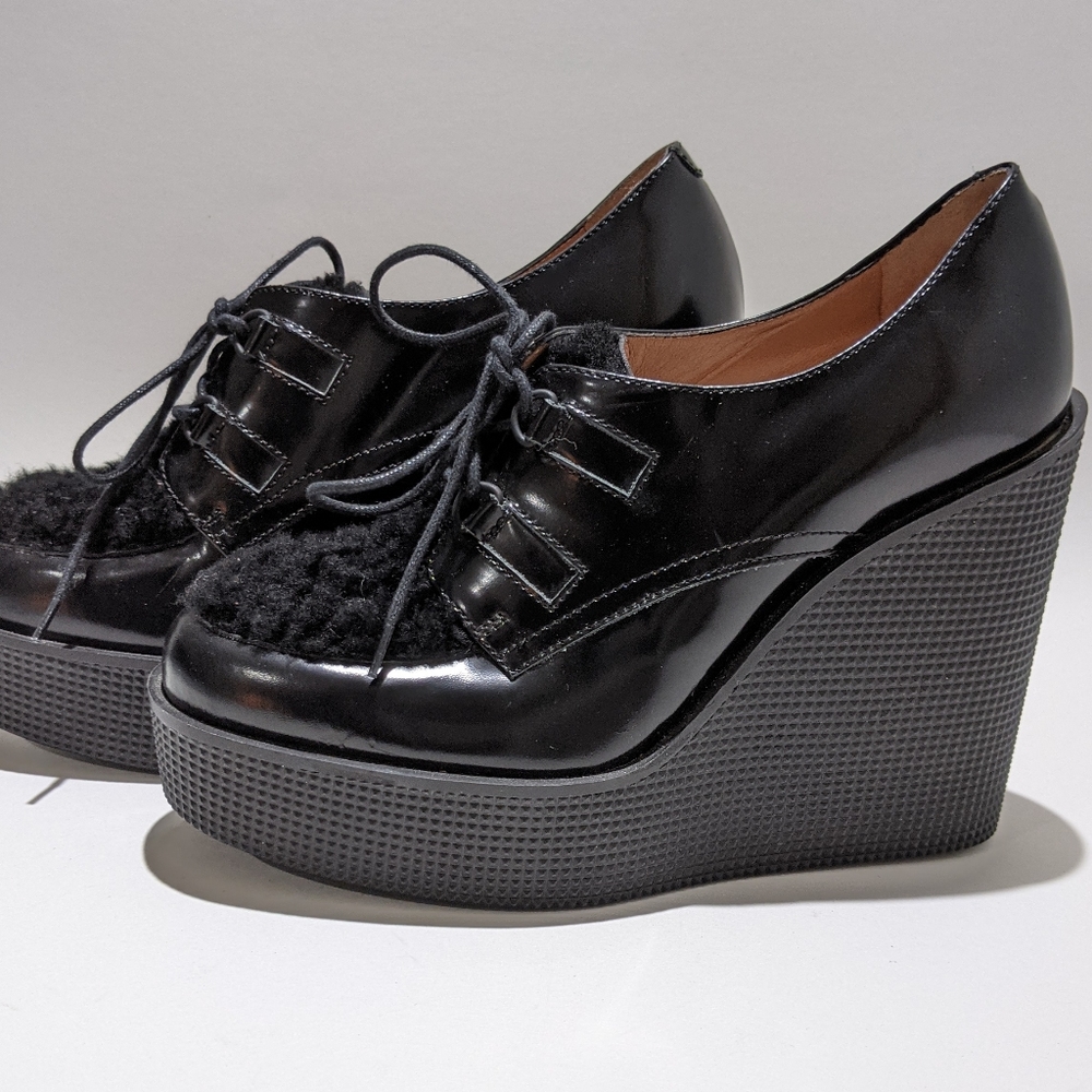 L'AUTRE CHOSE laced platform leather shoes new! - Picture 2 of 7